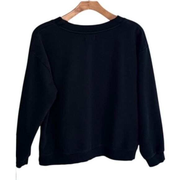 PACT Courtside vneck sweatshirt black size XL - Picture 4 of 6